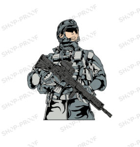 Army Man Soldier Vector