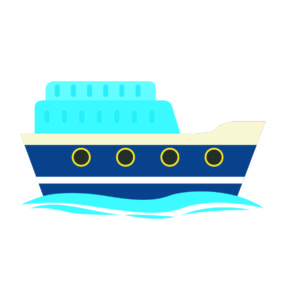 Cargo Ship Vector Design