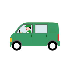 Cartoon Man Van Vector