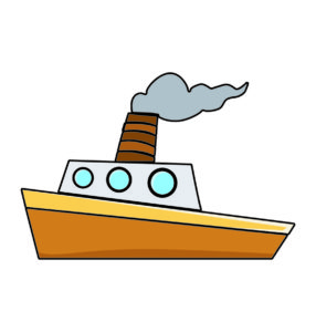 Creative Ship Boat Vector