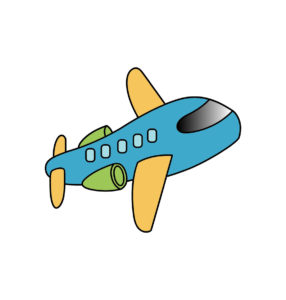Cute Airplane Cartoon Vector