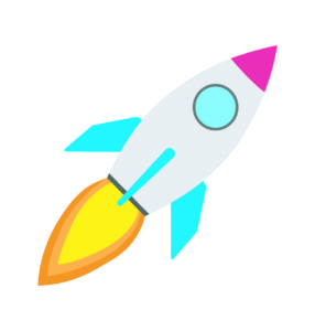 Cute Rocket Vector