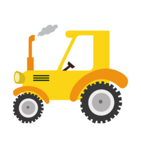 Cute Tractor Vector