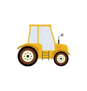 Farmer Tractor Vector