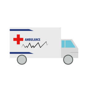 First Aid Ambulance Vector Design