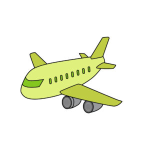 Flying Aeroplane Vector