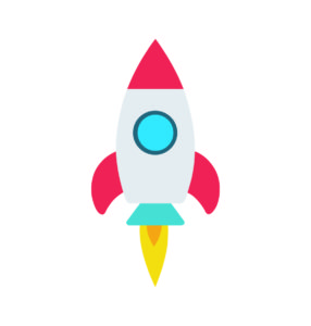 Launching Startup Rocket Vector