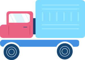 Mini Delivery Truck Vector Design
