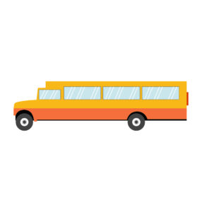 Morden Stylish School Bus Vector