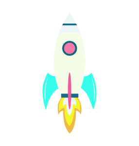 Premium Rocket Space Vector