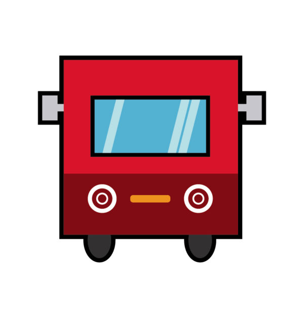 Red School Bus Vector - Design Shop by AquaDigitizing