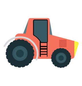 Royalty Stylish Tractor Vector Design