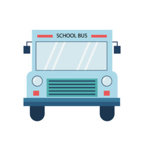School Bus Vector Design In Blue Car