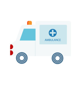 Simple First Aid Ambulance Vector
