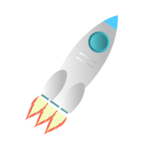 Space Launching Rocket Vector