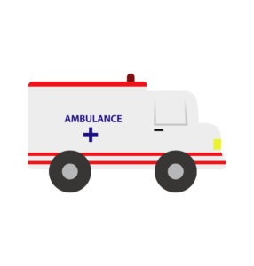 Stylish Ambulance Vector Design