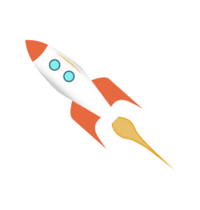 Stylish Rocket Vector