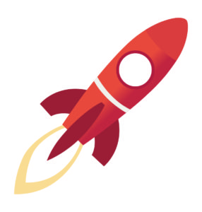 Stylish Space Rocket Vector