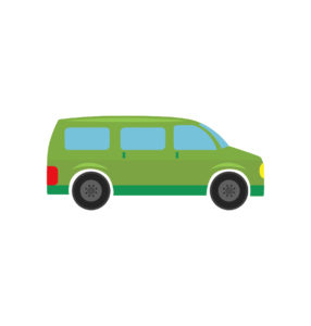 Van Vector In Green Color