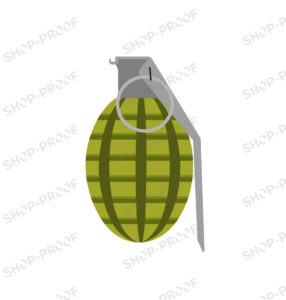 Hand Grenade Bomb Vector