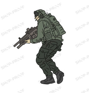 Military Man Vector