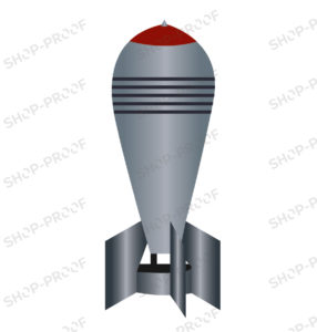 Military Mine Rocket Vector