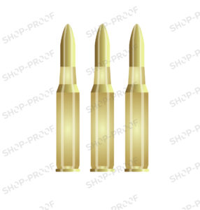 Rifle Bullet Long Cartridge Vector