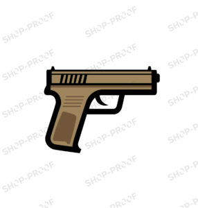 US Army Military Pistol In Brown Color