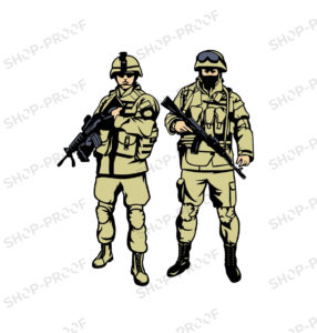 US Soldiers Vector