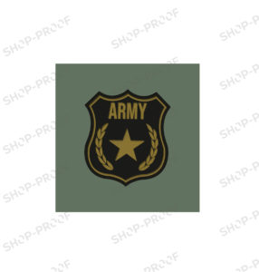 Army Badge In 3D Look Vector
