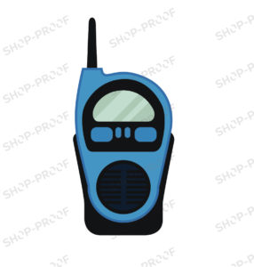 Army Communication Walkie Talkie Vector Design