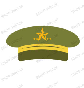 Army Five Star Hat Vector