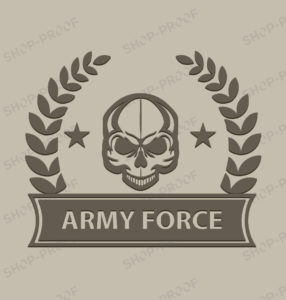 Army Force Badge Vector