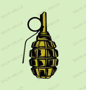 Army Hand Gernade Vector Design