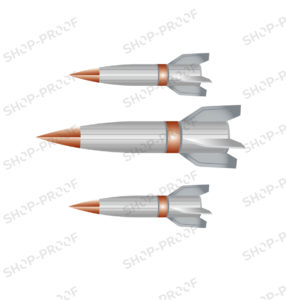 Army Rocket Vector In Three Rockets