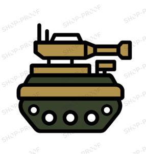 Army Simple Cartoon Tank Vector
