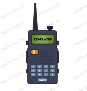 Army Soldier Walkie Talkie Vector Design