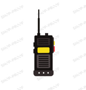 Army Walkie Talkie Vector In Grey Color