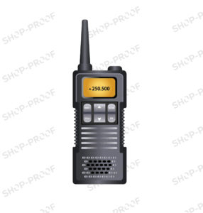 Black Walkie Talkie Vector