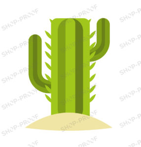 Cacti Royalty Vector In Green Color