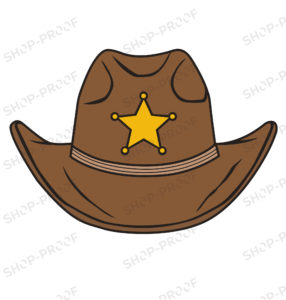 Simple Cow Boy Hat Vector Design