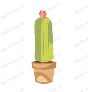 Desert Cactus Plant Vector Design