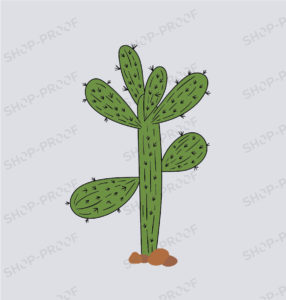 Desert Cactus Vector Design