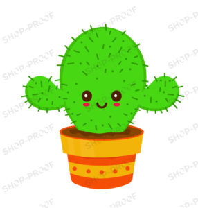 Happy Funny Cactus Vector