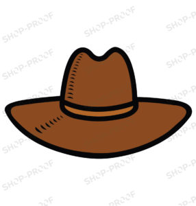 Simple Cow Boy Brown Royalty Hat