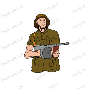 Soldier Of Special Department Vector Design