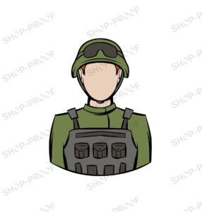 Soldier Vector Cartoon Design