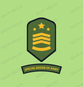 Special Badge Of Army Vector