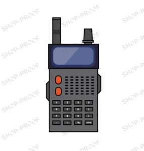 Walkie Talkie Radio Vector Design