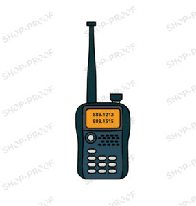 Walkie Talkie Vector Design In Green Color